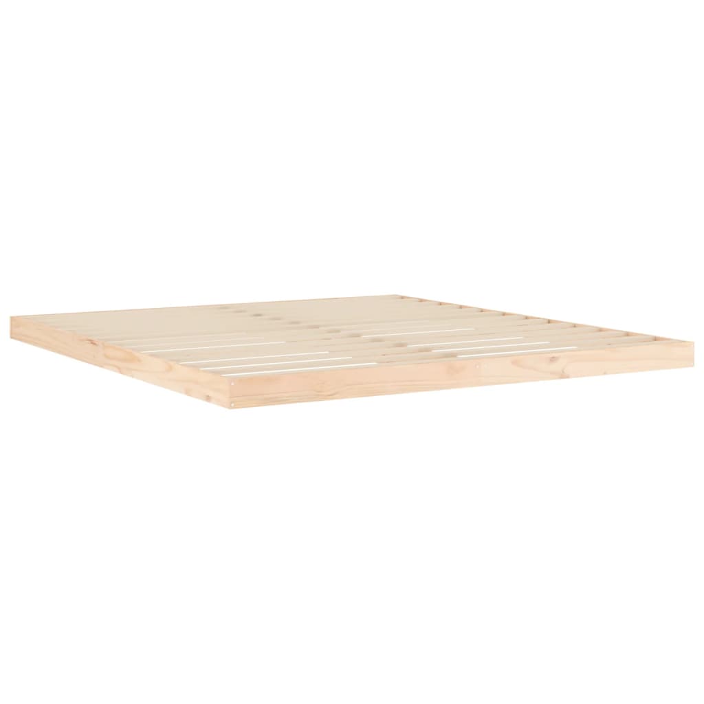 Bed Frame | Natural Pine | Solid Pinewood, Plywood | Super King | Durable