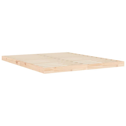 Bed Frame | Natural pine | Solid pine wood and plywood | Standard Double