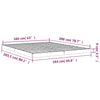 Bed Frame without Mattress White 160x200 cm Solid Wood Pine