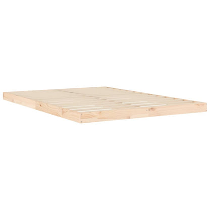 Bed Frame | Natural Wood | Solid pinewood | Double | Light Weight