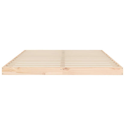 Bed Frame | Natural Wood | Solid pinewood | Double | Light Weight