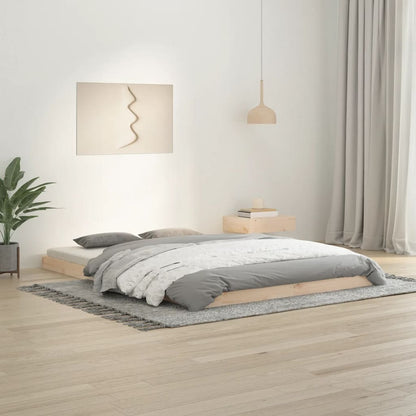 Bed Frame | Natural Wood | Solid pinewood | Double | Light Weight