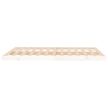 Bed Frame | White | Solid pine wood and plywood | Double | Durable