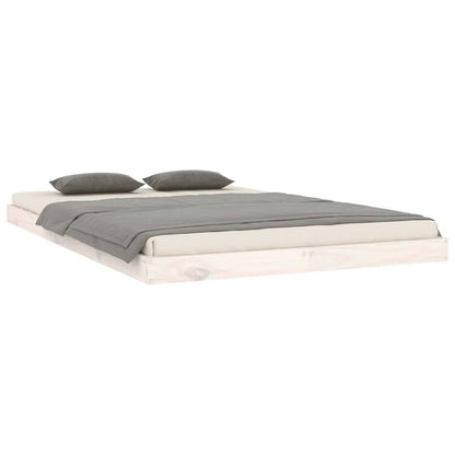 Bed Frame | White | Solid Pine Wood | Double | Durable | Bed Frame