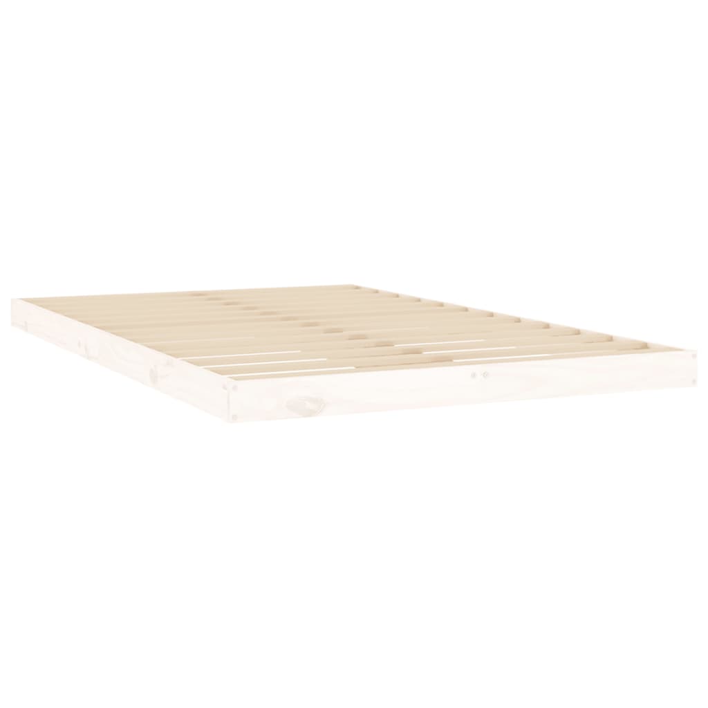 Bed Frame | White | Solid Pine Wood | Double | Durable | Bed Frame
