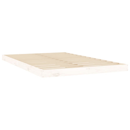 Bed Frame | White | Solid Pine Wood | Double | Durable | Bed Frame