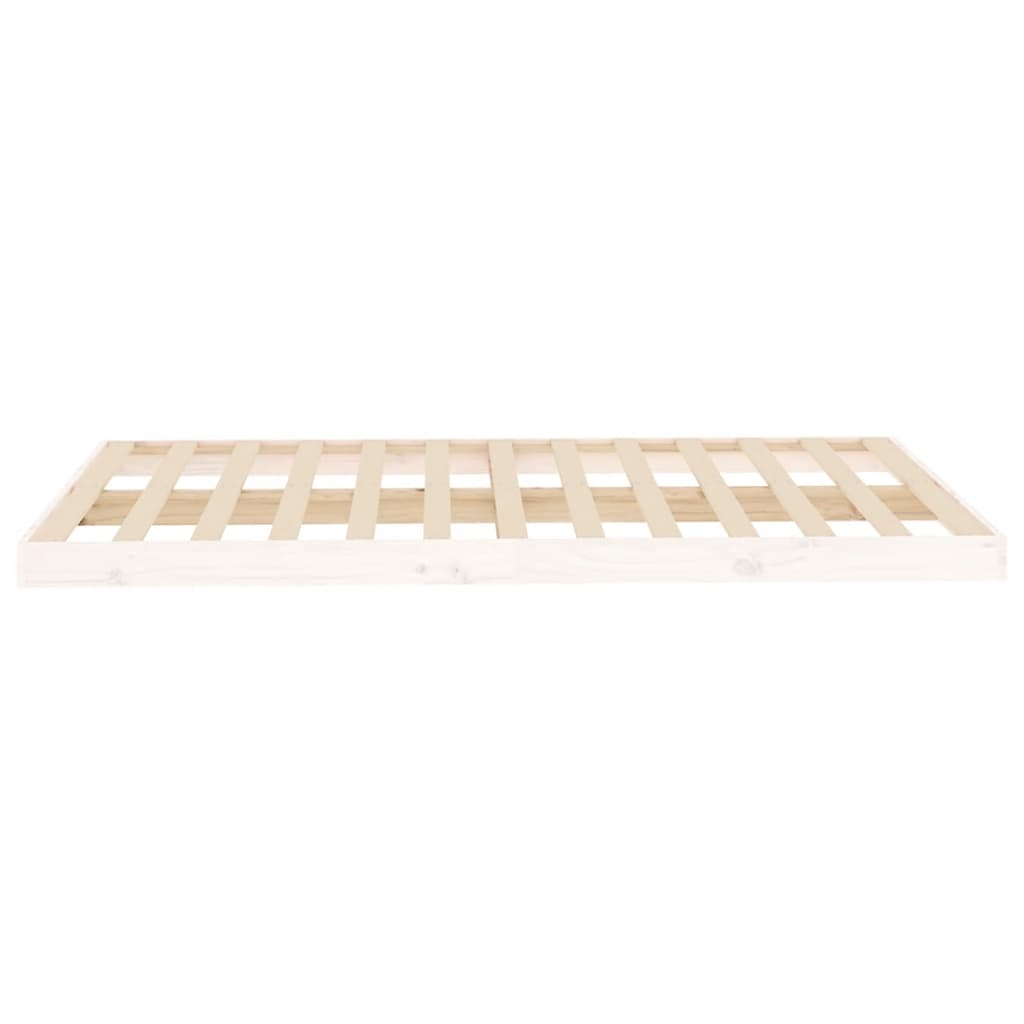 Bed Frame | White | Solid Pine Wood | Double | Durable | Bed Frame