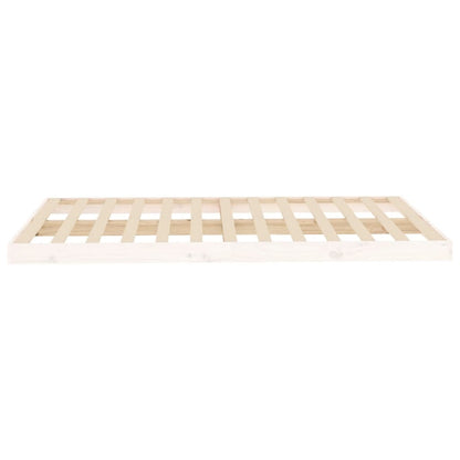 Bed Frame | White | Solid Pine Wood | Double | Durable | Bed Frame
