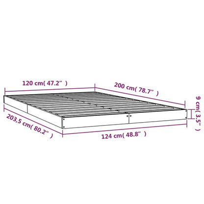 Bed Frame | White | Solid Pine Wood | Double | Durable | Bed Frame