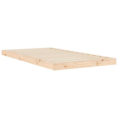 Bed Frame | Natural Pine | Solid wood, Plywood | Single