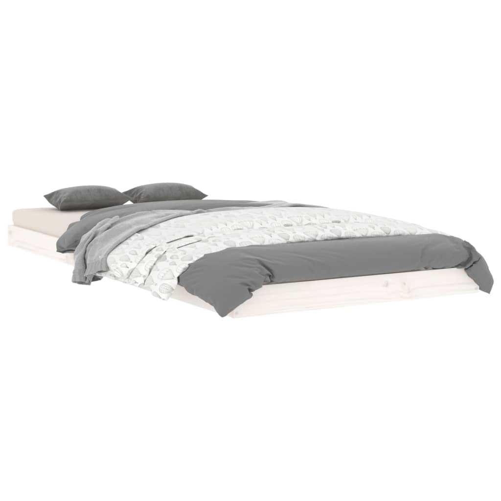 Bed Frame | White | Solid pine wood | Single | Durable  | Bed Frame
