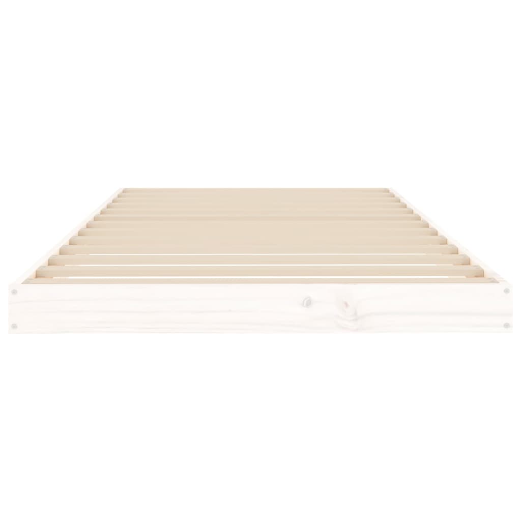 Bed Frame | White | Solid pine wood | Single | Durable  | Bed Frame