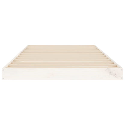 Bed Frame | White | Solid Pine Wood | Single | Durable | Bed Frame