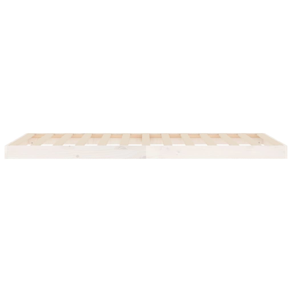 Bed Frame | White | Solid Pine Wood | Single | Durable | Bed Frame