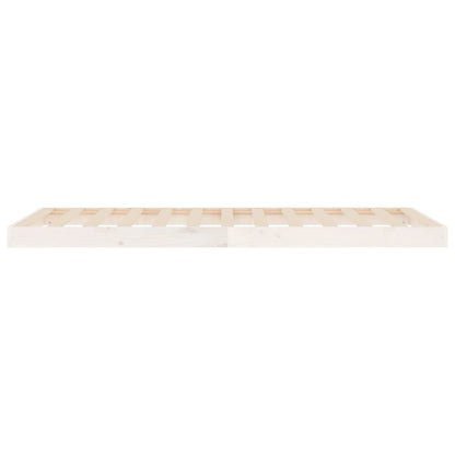 Bed Frame | White | Solid Pine Wood | Single | Durable | Bed Frame