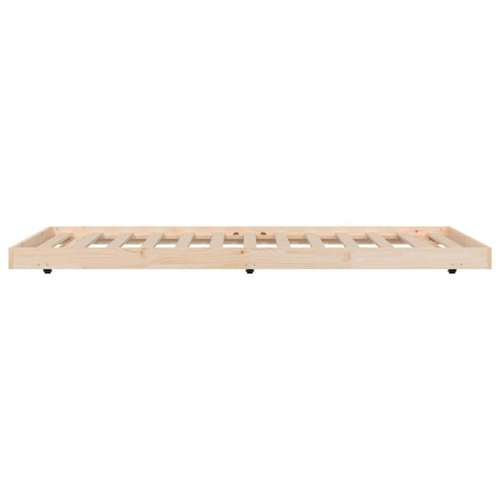 Bed Frame without Mattress 80x200 cm Solid Wood Pine