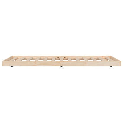 Bed Frame without Mattress 80x200 cm Solid Wood Pine