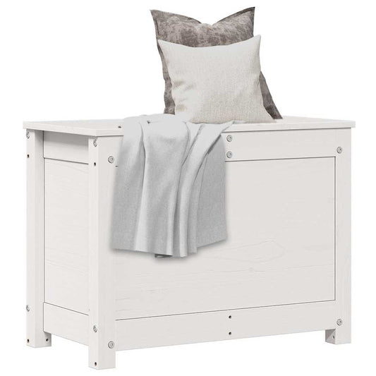 Storage Box | White | Solid Pine Wood | Medium | Storage Box