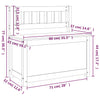 Bench Honey Brown 80x41x77 cm Solid Wood Pine