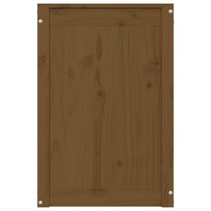 Laundry Box Honey Brown 44x44x66 cm Solid Wood Pine