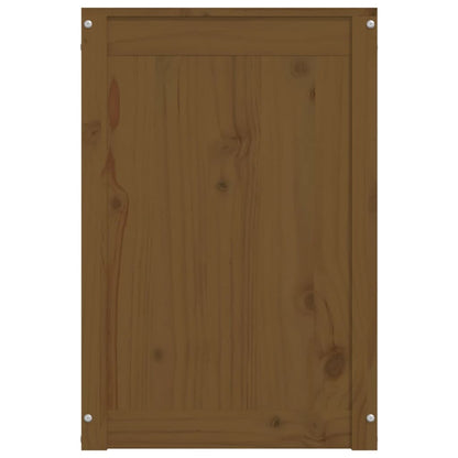 Laundry Box Honey Brown 44x44x66 cm Solid Wood Pine