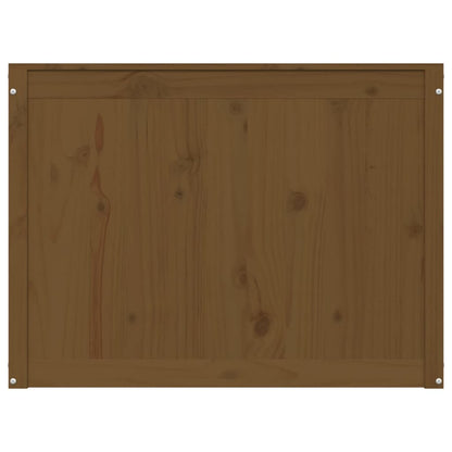 Laundry Box Honey Brown 88.5x44x66 cm Solid Wood Pine