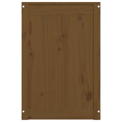 Laundry Box Honey Brown 88.5x44x66 cm Solid Wood Pine