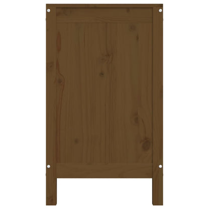 Laundry Box Honey Brown 88.5x44x76 cm Solid Wood Pine
