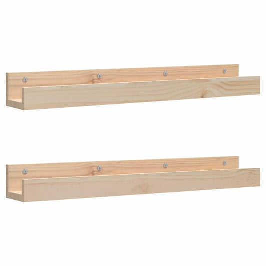 Wall Shelf | Natural Pine | Solid Pine Wood | Medium | Wall Mounting