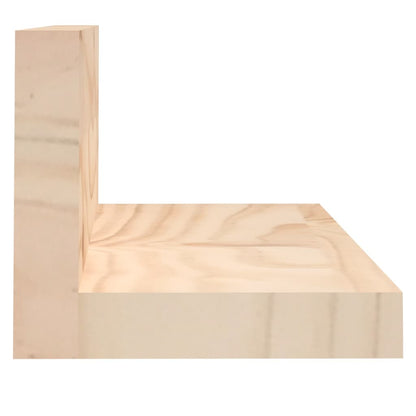 Wall Shelves 2 pcs 50x11x9 cm Solid Wood Pine