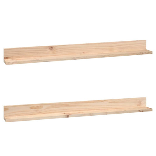 Wall Shelf | Natural pine | Solid pine wood | 110 cm x 11 cm x 9 cm