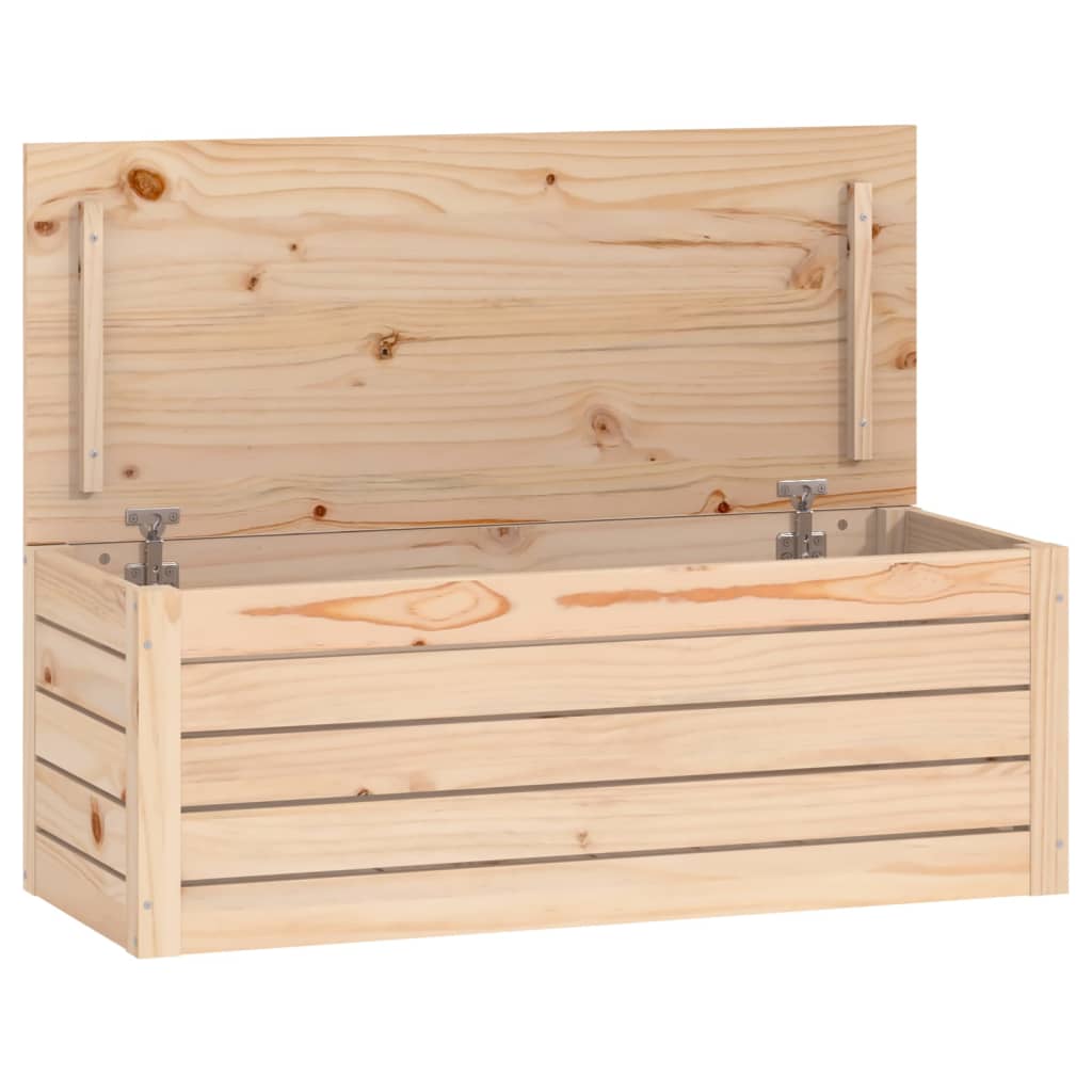 Storage Box 89x36,5x33 cm Solid Wood Pine
