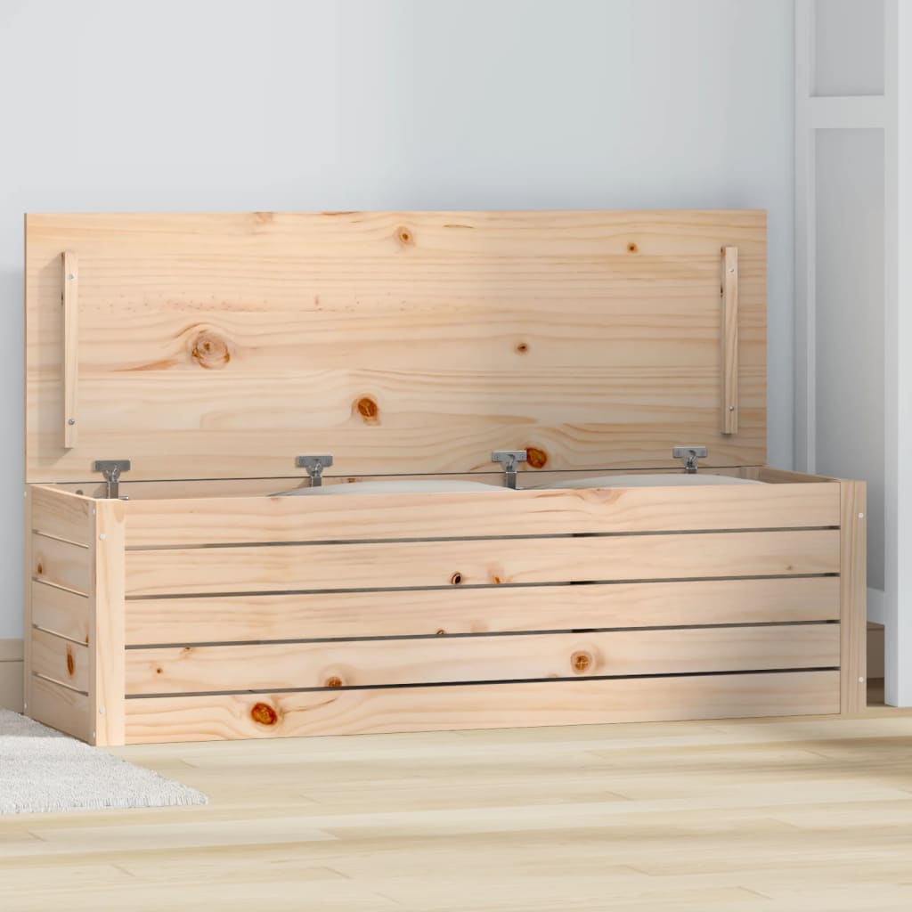 Storage Box 109x36,5x33 cm Solid Wood Pine
