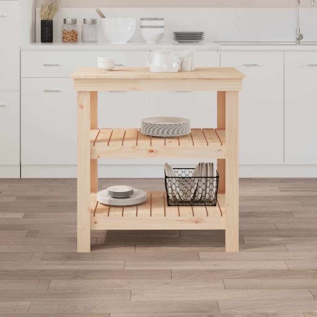 Work Bench 78,5x50x80 cm Solid Wood Pine
