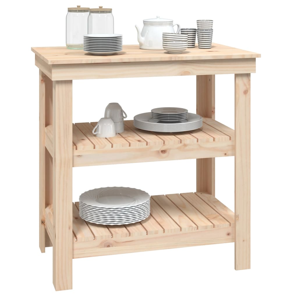 Work Bench 78,5x50x80 cm Solid Wood Pine