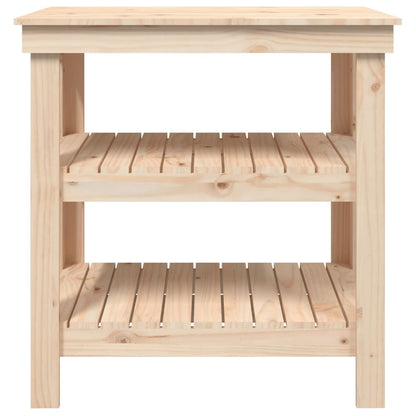 Work Bench 78,5x50x80 cm Solid Wood Pine
