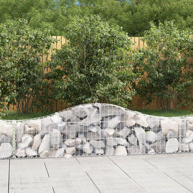 Arched Gabion Basket 78.7"x11.8"x15.7"/23.6" Galvanized Iron