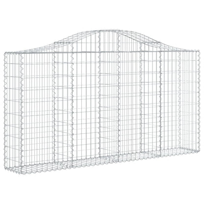 Arched Gabion Basket 200x30x100/120 cm Galvanised Iron