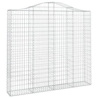 Arched Gabion Basket 200x30x180/200 cm Galvanised Iron
