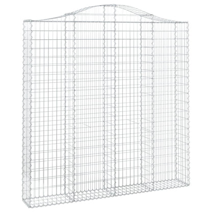 Arched Gabion Basket 200x30x200/220 cm Galvanised Iron