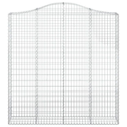 Arched Gabion Basket 200x30x200/220 cm Galvanised Iron