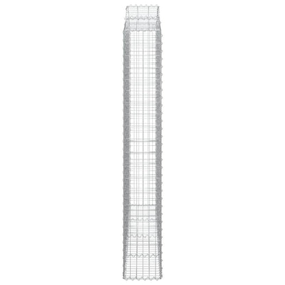 Arched Gabion Basket 200x30x200/220 cm Galvanised Iron
