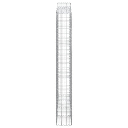 Arched Gabion Basket 200x30x220/240 cm Galvanised Iron