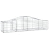 Arched Gabion Basket 78.7"x19.7"x15.7"/23.6" Galvanized Iron
