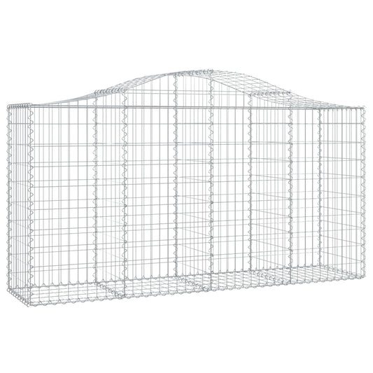 Arched Gabion Basket 200x50x100/120 cm Galvanised Iron
