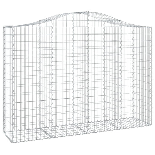 Arched Gabion Basket 200x50x140/160 cm Galvanised Iron