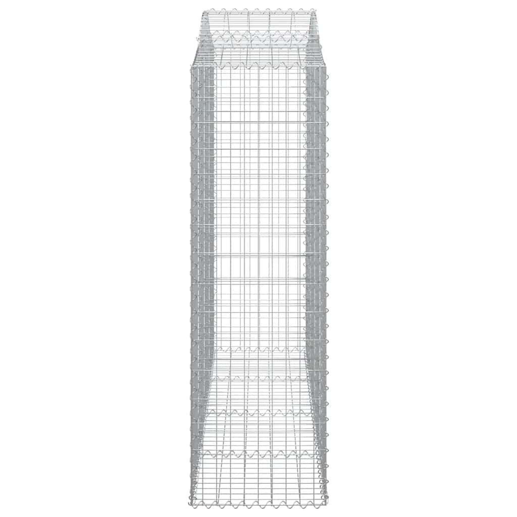 Arched Gabion Basket 200x50x160/180 cm Galvanised Iron