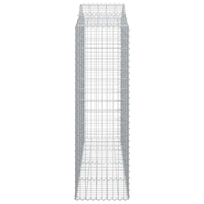 Arched Gabion Basket 200x50x160/180 cm Galvanised Iron