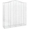 Arched Gabion Basket 200x50x200/220 cm Galvanised Iron