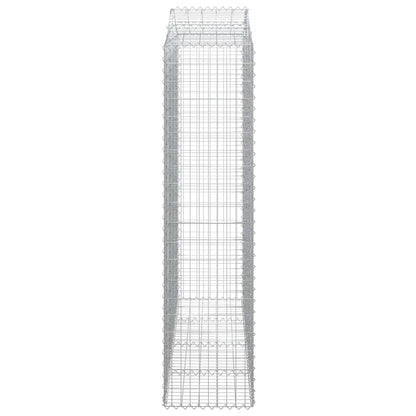 Arched Gabion Basket 200x50x200/220 cm Galvanised Iron